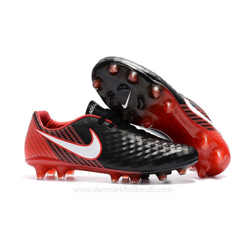 Nike Magista Opus Ii FG Fodboldstøvler Herre – Sort Rød